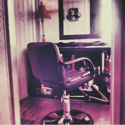 My first "studio" that I created in my enclosed balcony that was attached to my apartment in LA.