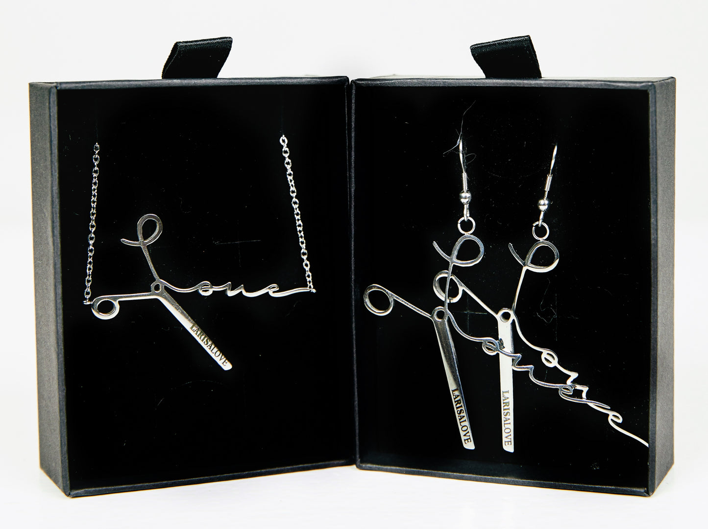The Valor Collection: Set of Silver Earrings & Necklace