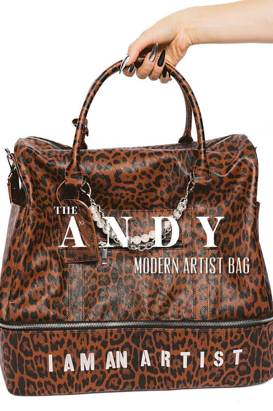 The Andy Modern Artist Brown Vegan Leather Bag