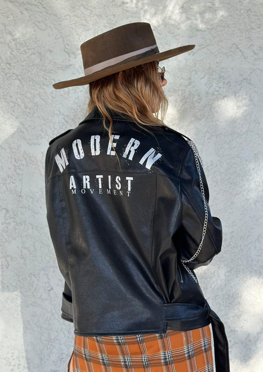 Modern Artist Movement Vegan Leather Jacket