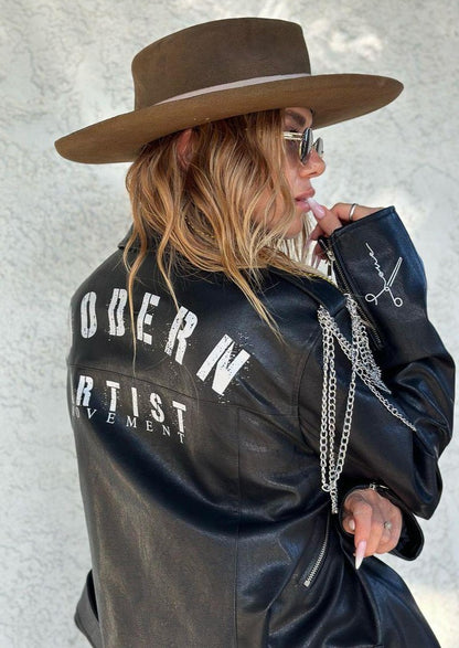Modern Artist Movement Vegan Leather Jacket