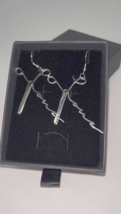The Valor Collection - Silver Set of Earrings & Necklace